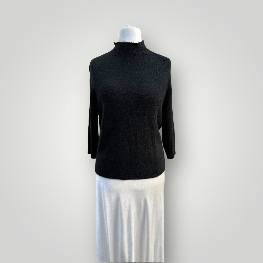 Alpaka Pullover 3 4 rmel Schwarz alpaka-pullover-3-4-rmel-schwarz