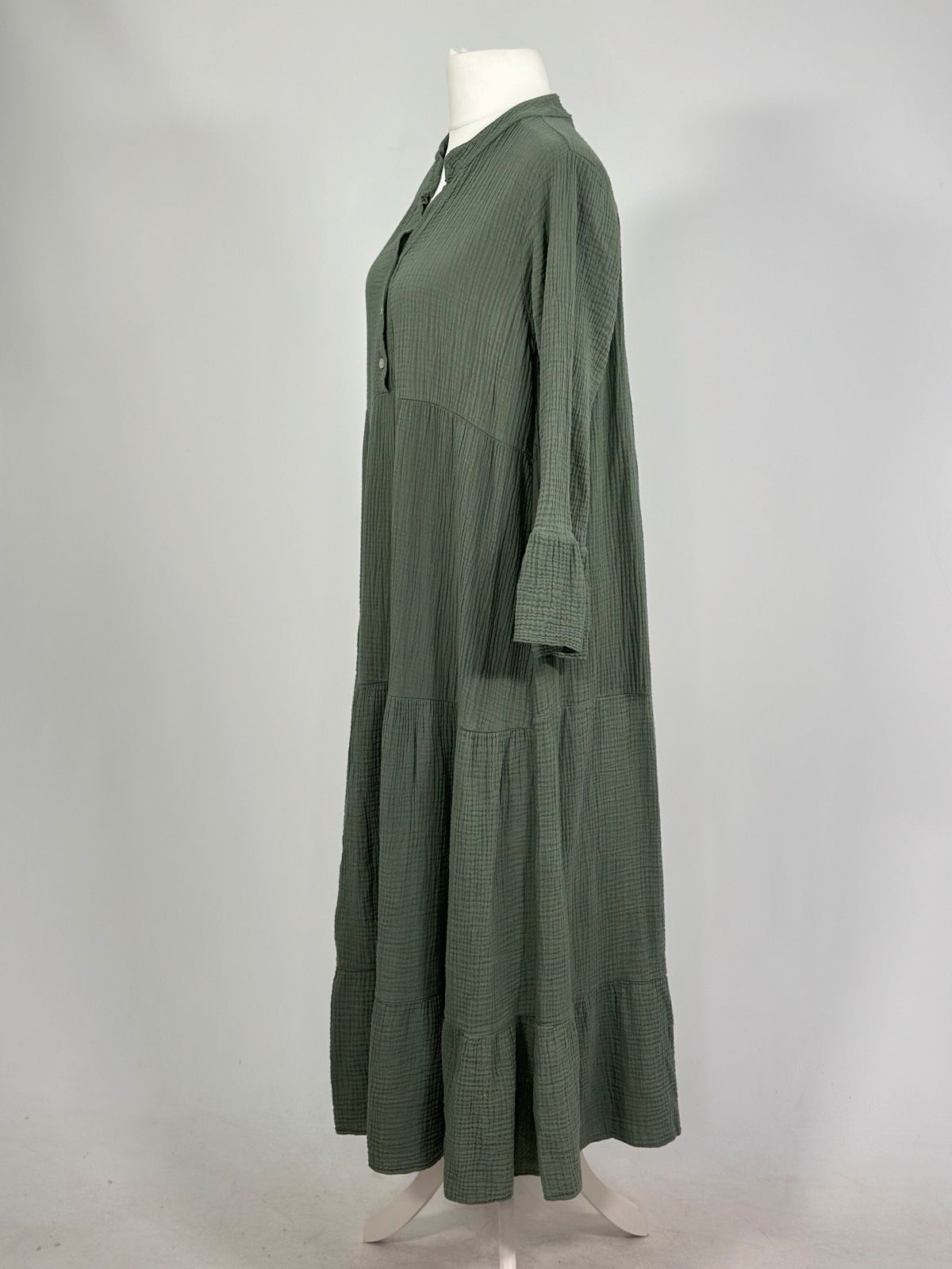 Musselin Maxikleid Volant A Schnitt